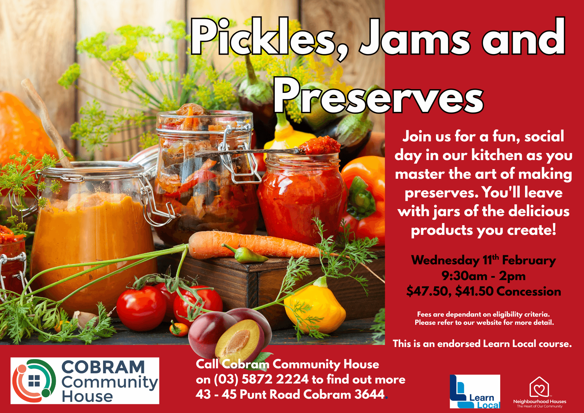 An image of fresh produce and preserves