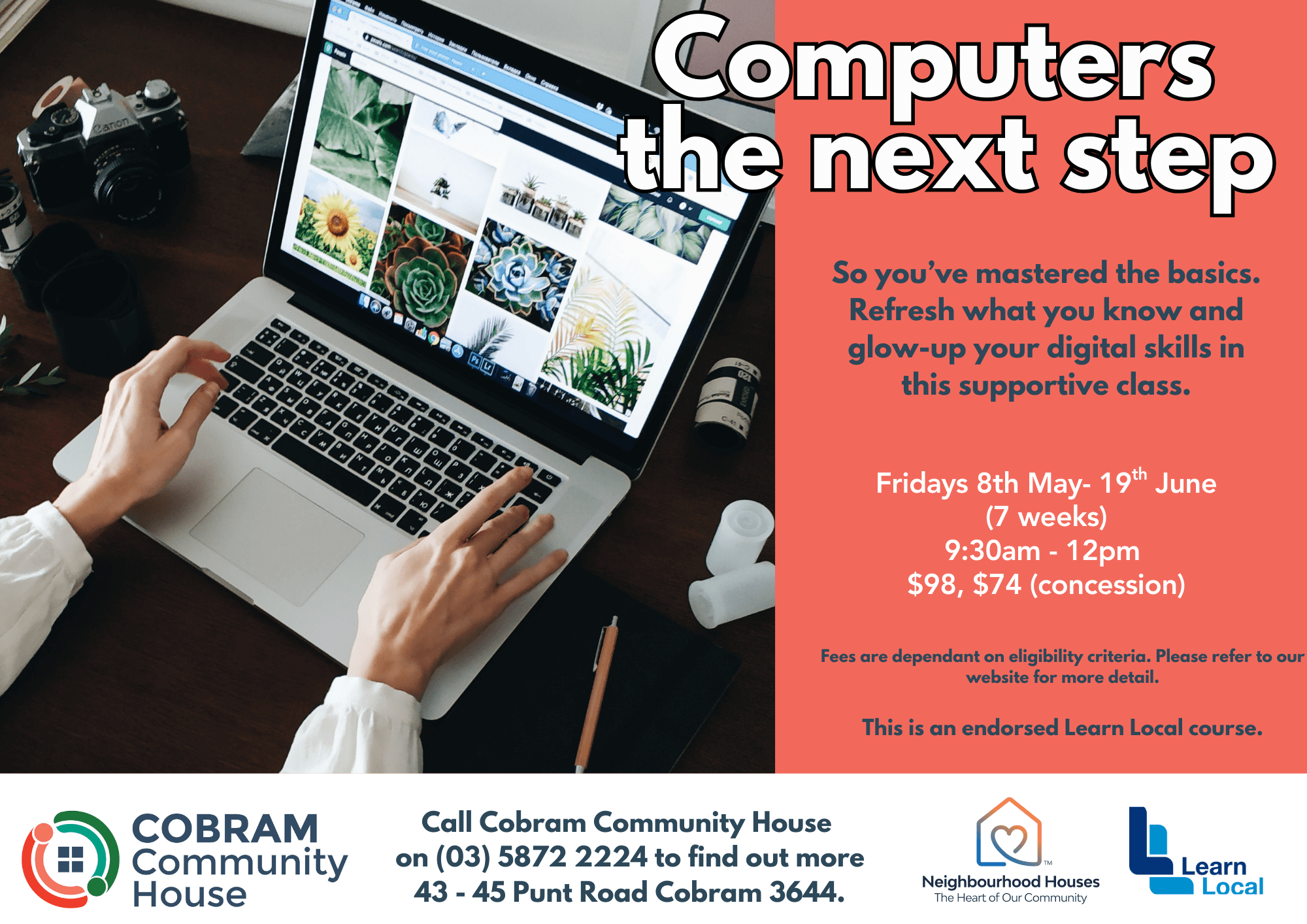 An image of a laptop computer in use.